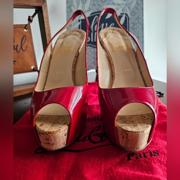 Louboutin Prive sling back heels - Picture 10 of 11